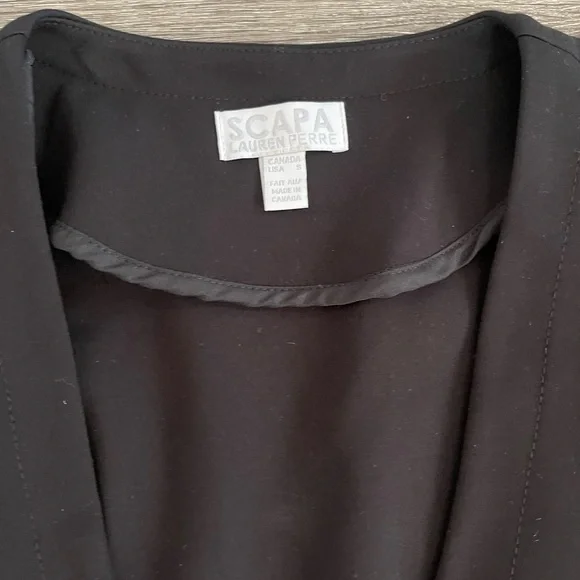 Scarpa Black and Gold Double-Breasted Blazer - Picture 3 of 9